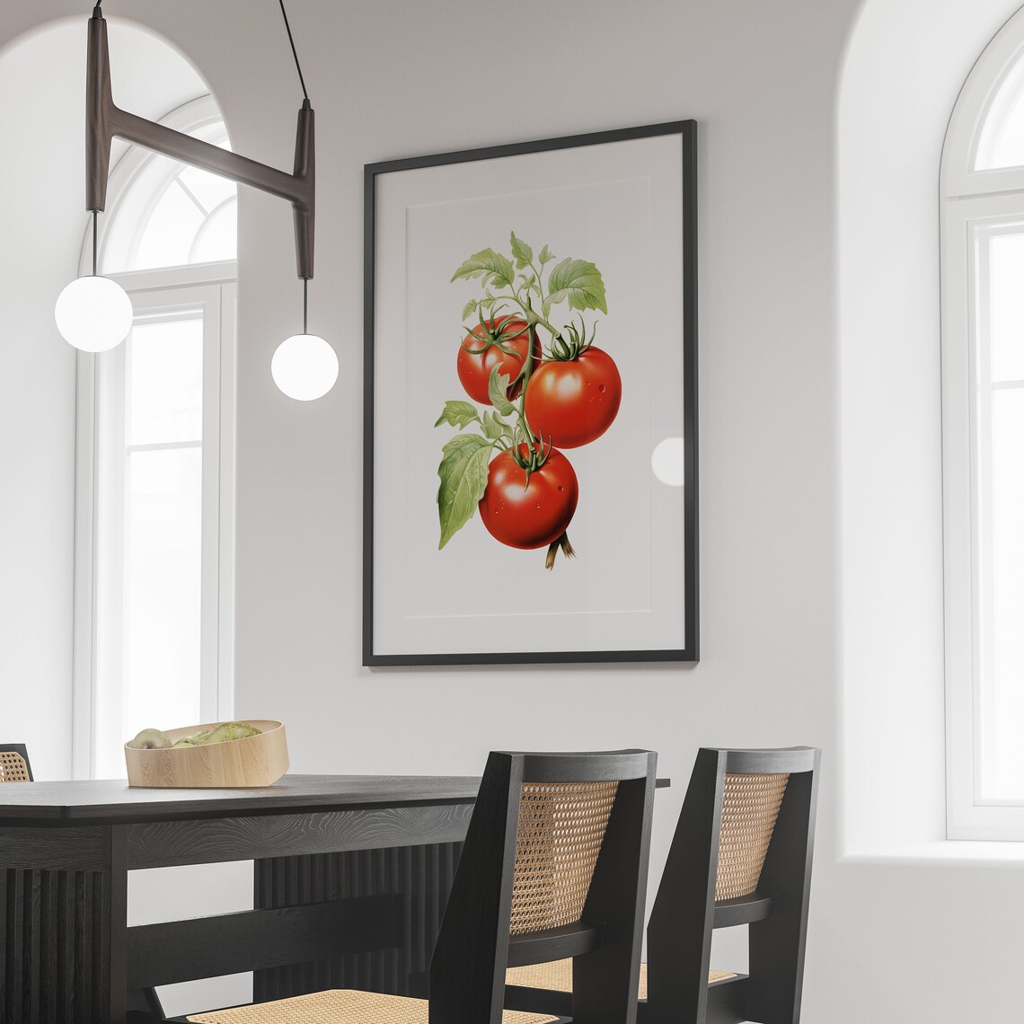 Tomato Wall Art Poster, Mediterranean Kitchen Decor - Image 3