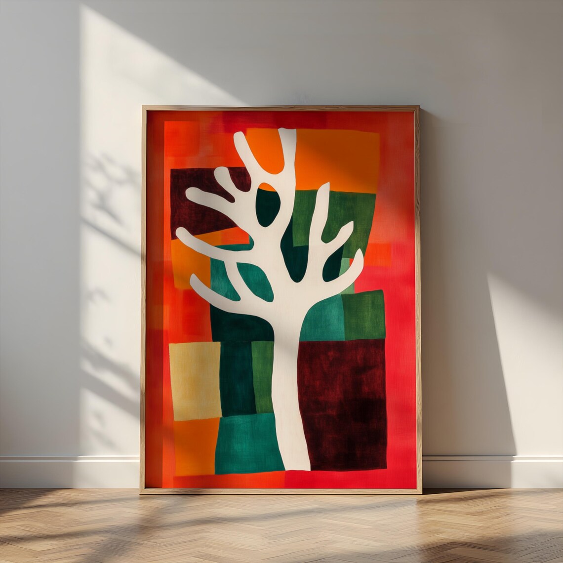 Matisse Style Tree Poster, Mid-Century Modern Art