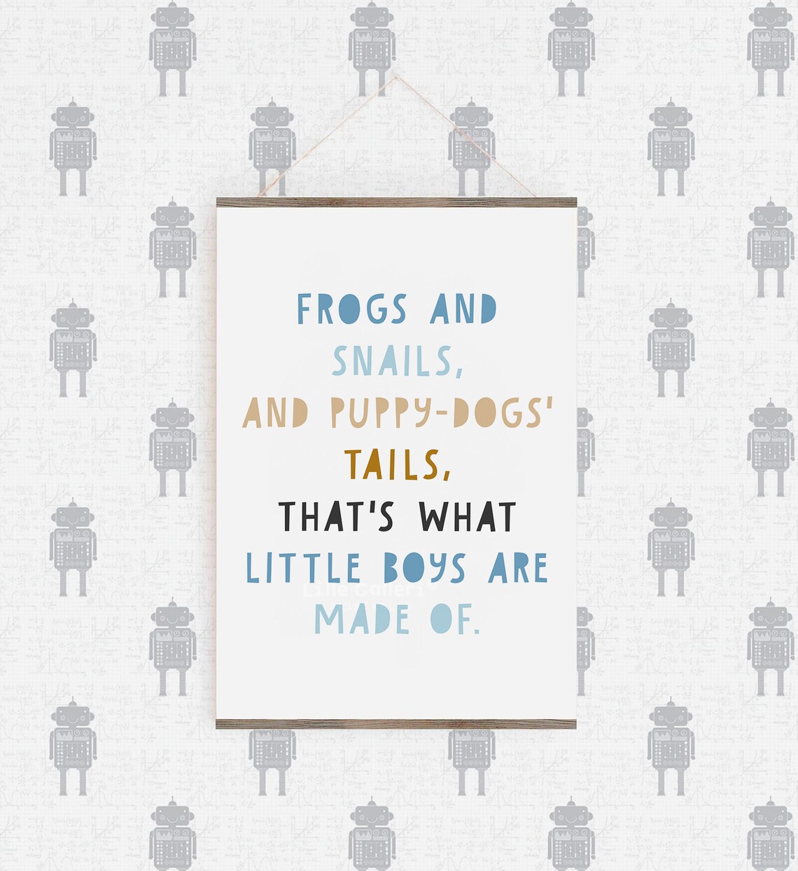 Frogs And Snails And Puppy Dog Tails Nursery Art - Image 3