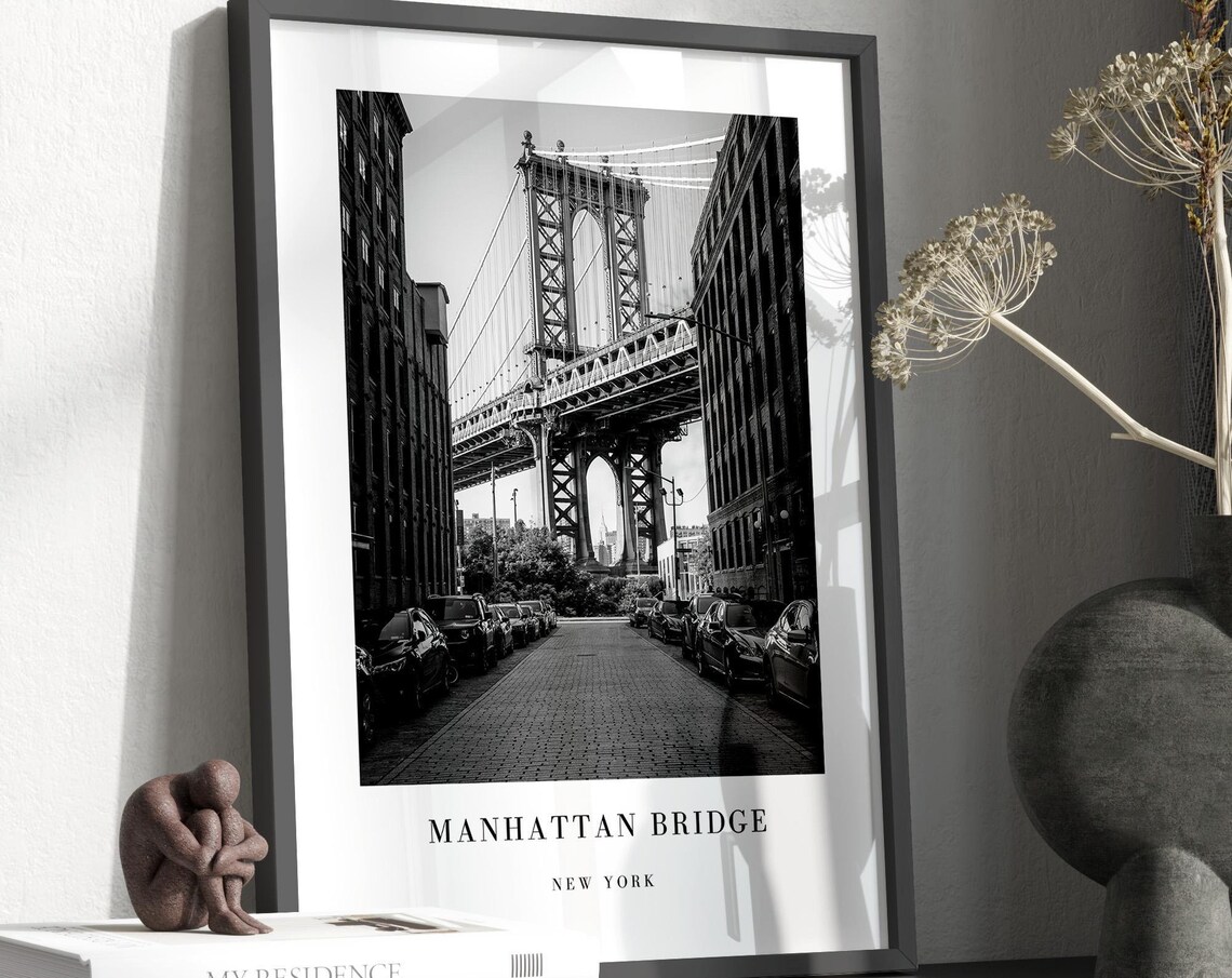 New York Travel Poster, Architecture Print