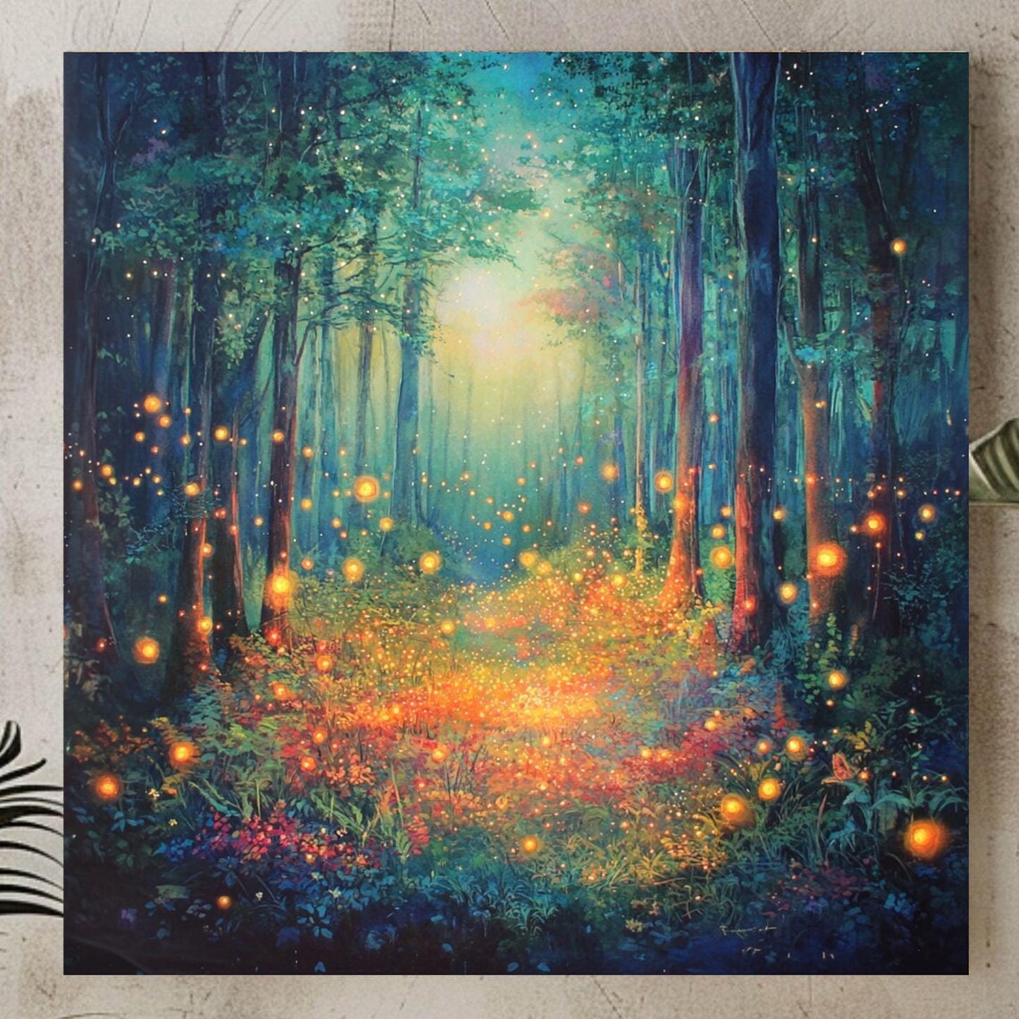 Enchanting Forest Nature Wall Art, Bedroom Decor