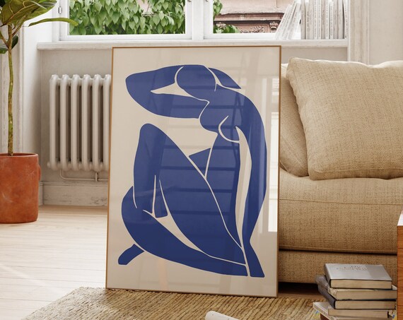 Henri Matisse Nude Woman Line Art Poster