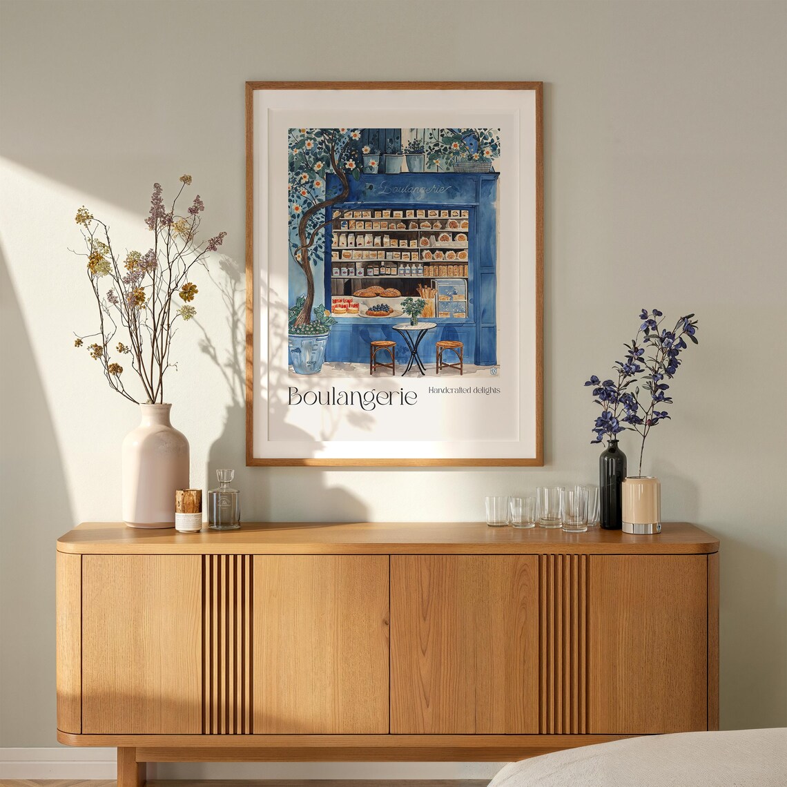French Boulangerie Watercolor Art Print, Bakery Decor - Image 2