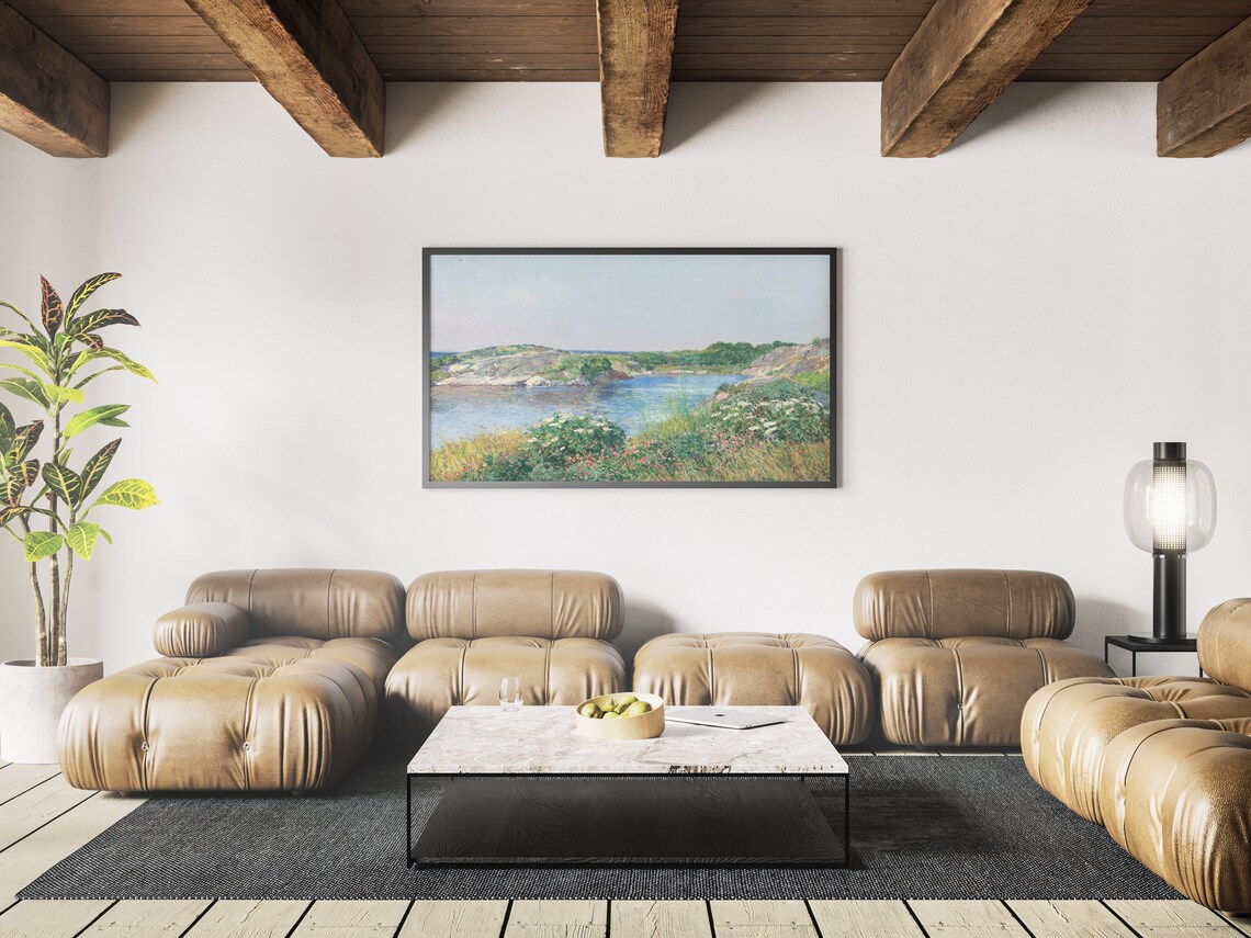 Summer Landscape Vintage Painting Art Print - Image 4