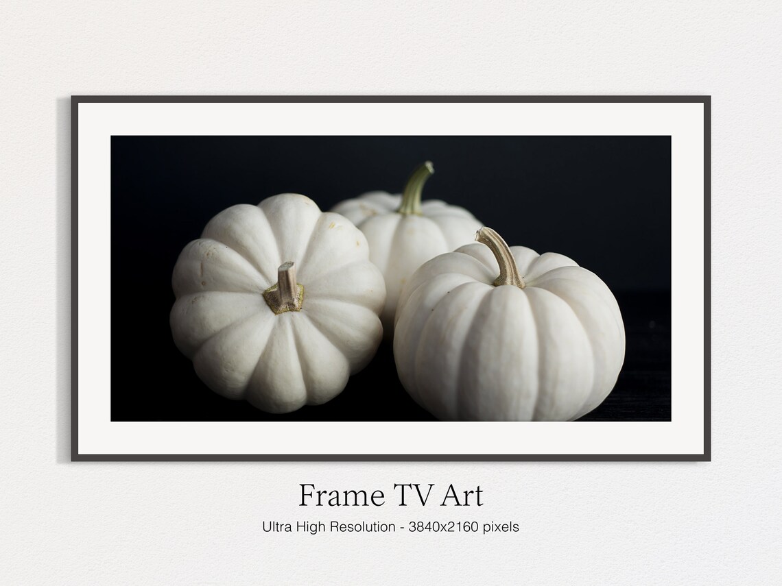 White Pumpkin Still Life, Fall Squash Art Print - Image 4