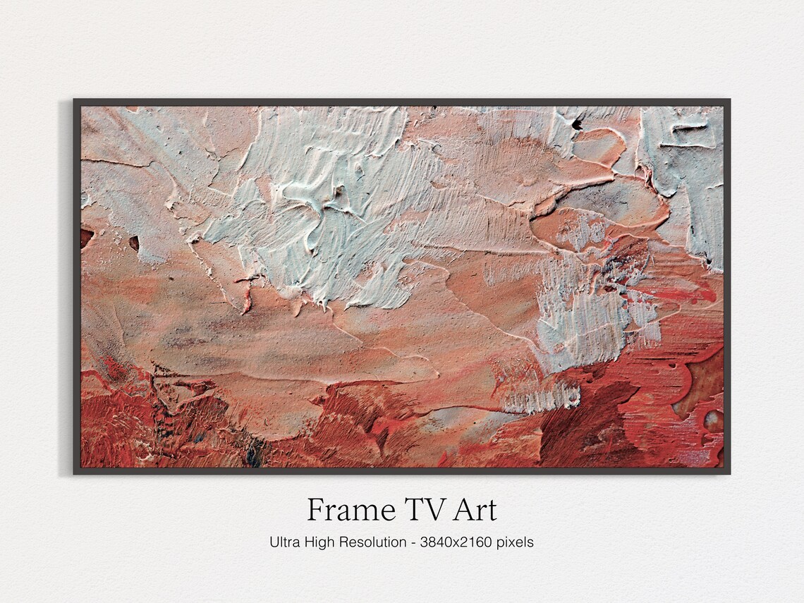 Abstract Oil Painting Art Print, Modern Abstract