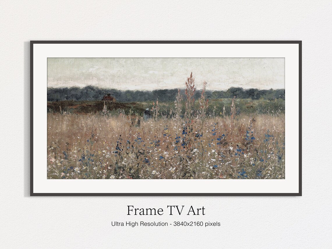 Vintage Landscape Painting, Modern Farmhouse Art Print - Image 4