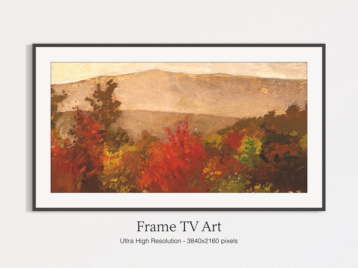 Autumn Trees Art Print, Fall Seasonal Decor