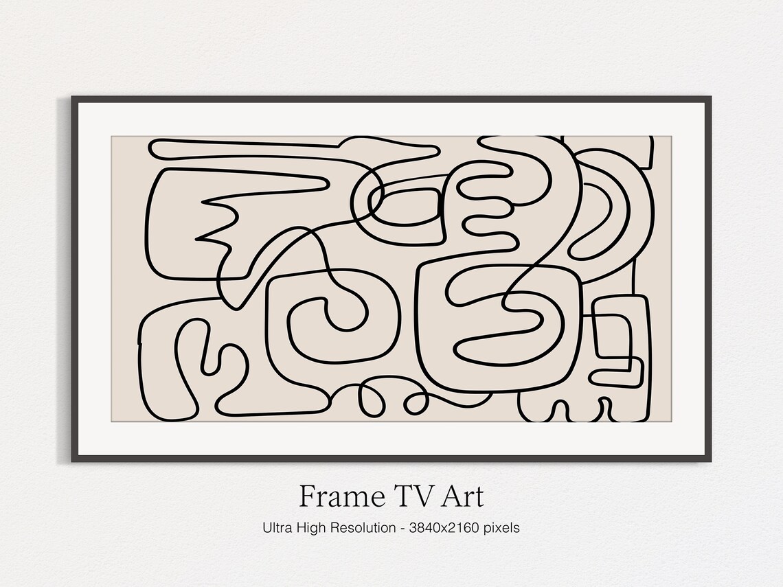 Abstract Continuous Line Art, Modern Art - Image 4