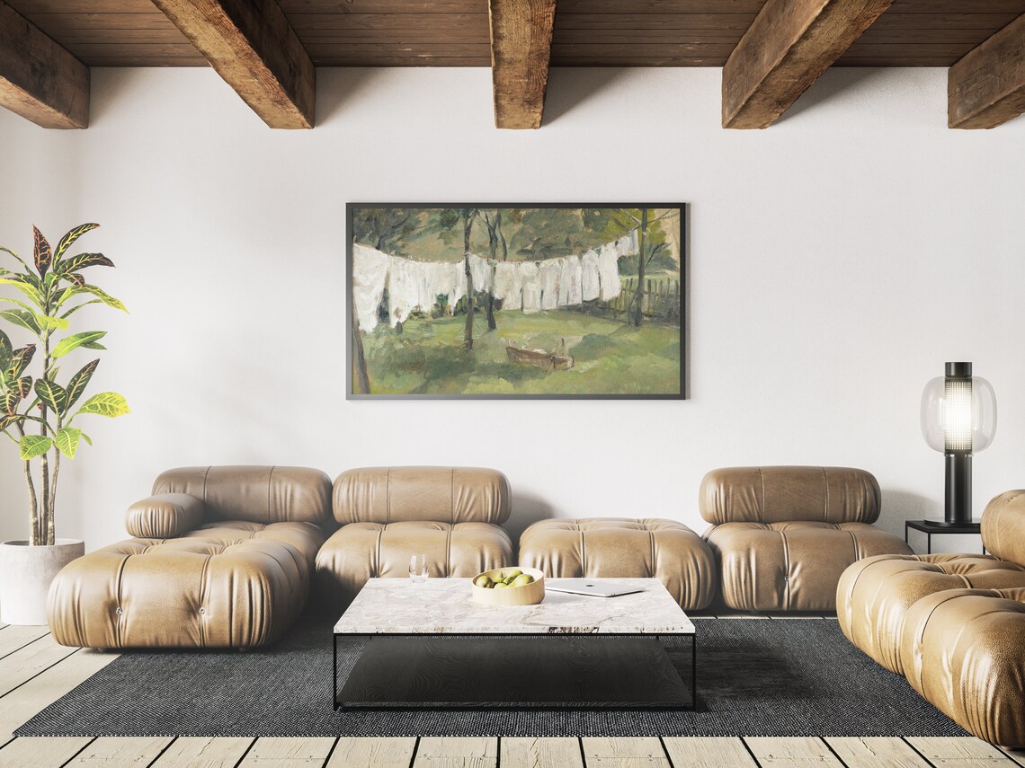 Vintage Oil Painting Art Print, Frame TV Art - Image 3