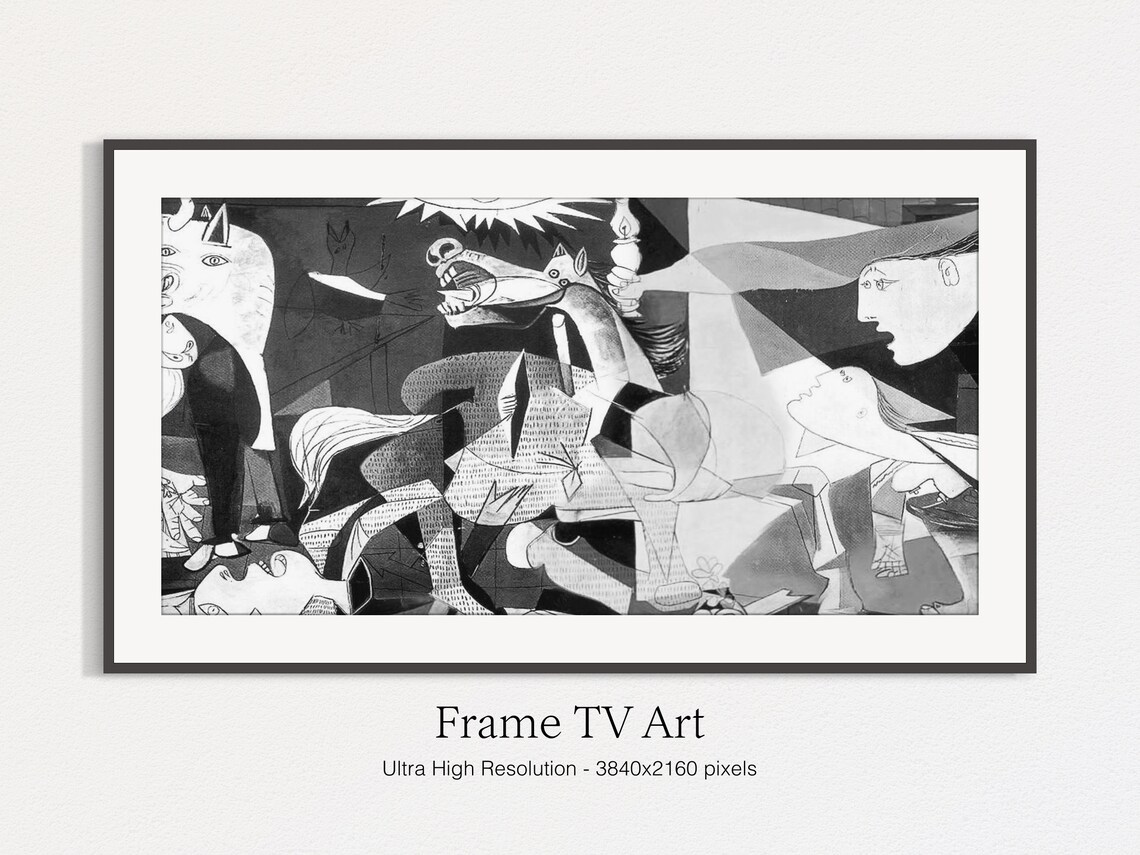 Picasso Guernica Black White Cubist Masterpiece Iconic Anti War Art Poster - Image 5