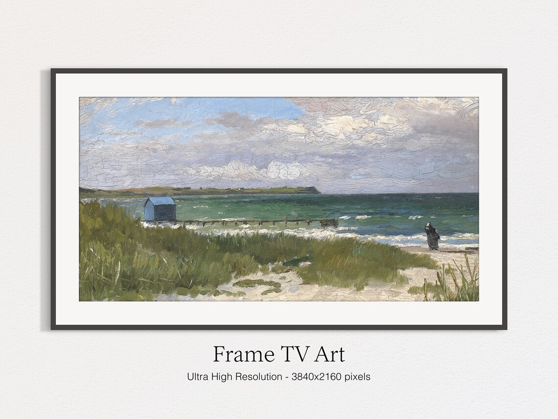 Coastal Rustic Vintage Landscape Art Print - Image 4