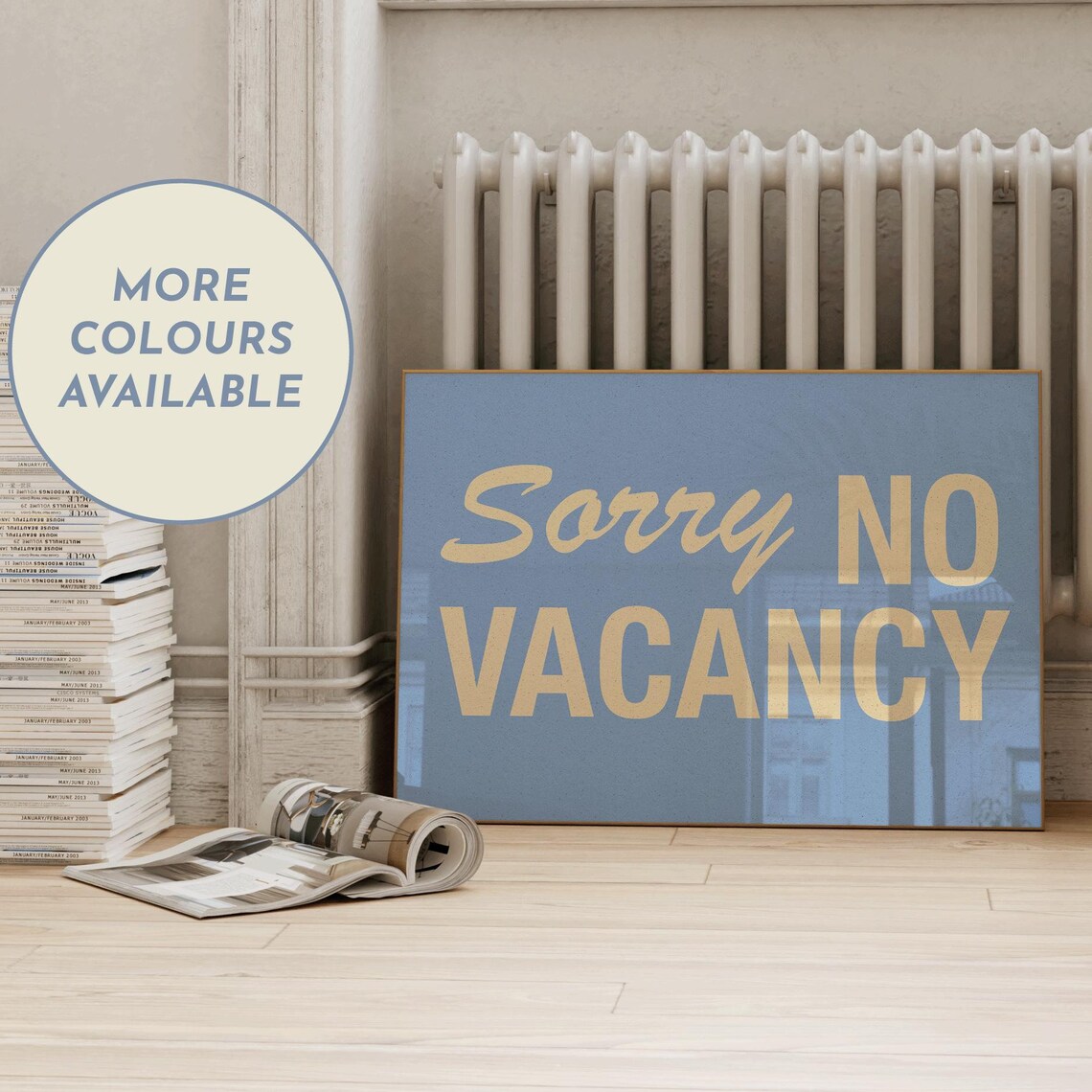 Retro Motel, No Vacancy Sign Poster Print