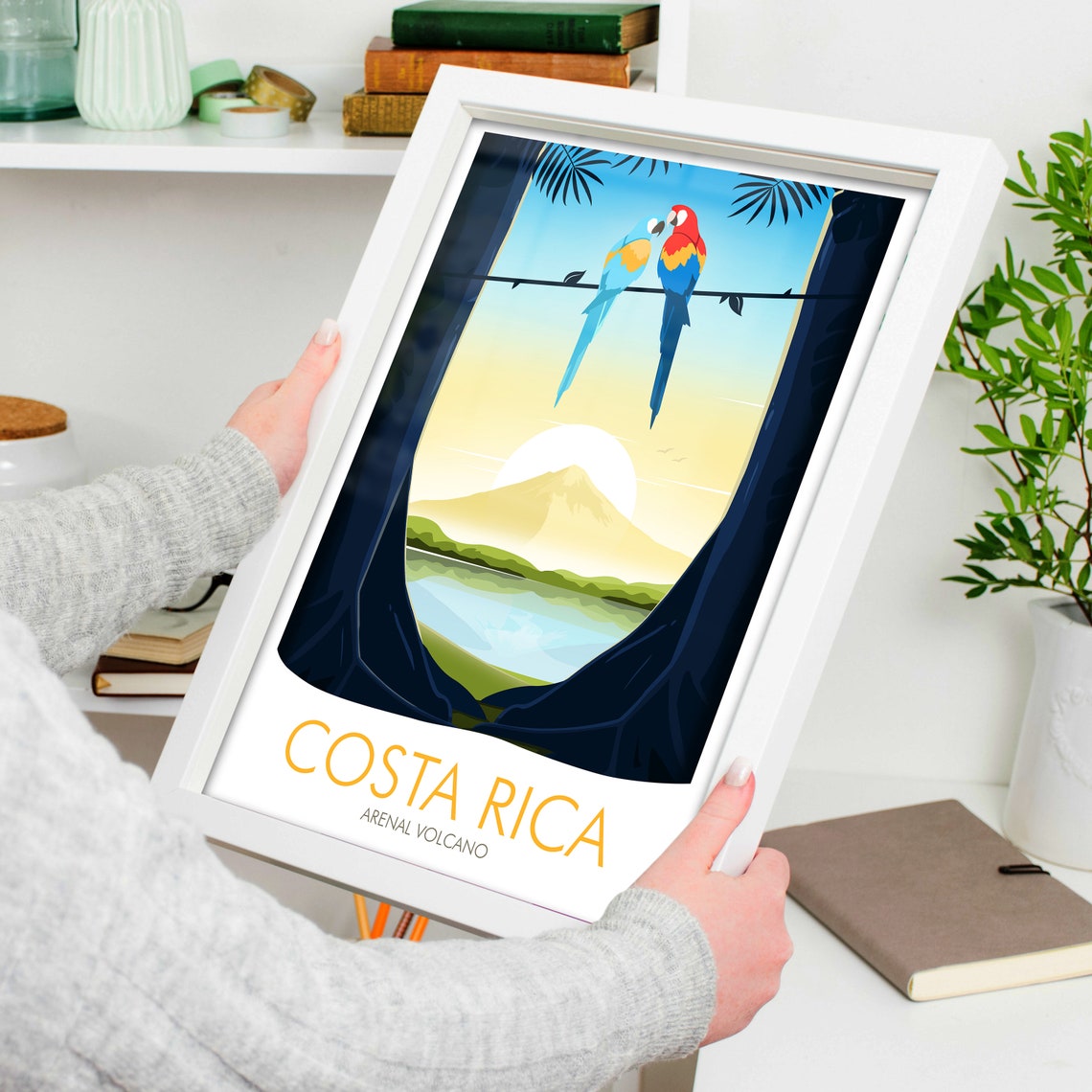 Arenal Volcano Costa Rica Travel Poster - Image 4