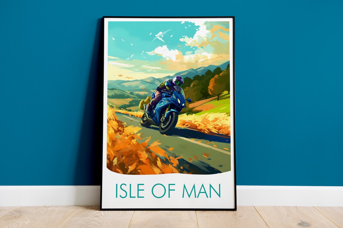 Isle Of Man Travel Poster, Place-Inspired Art Print