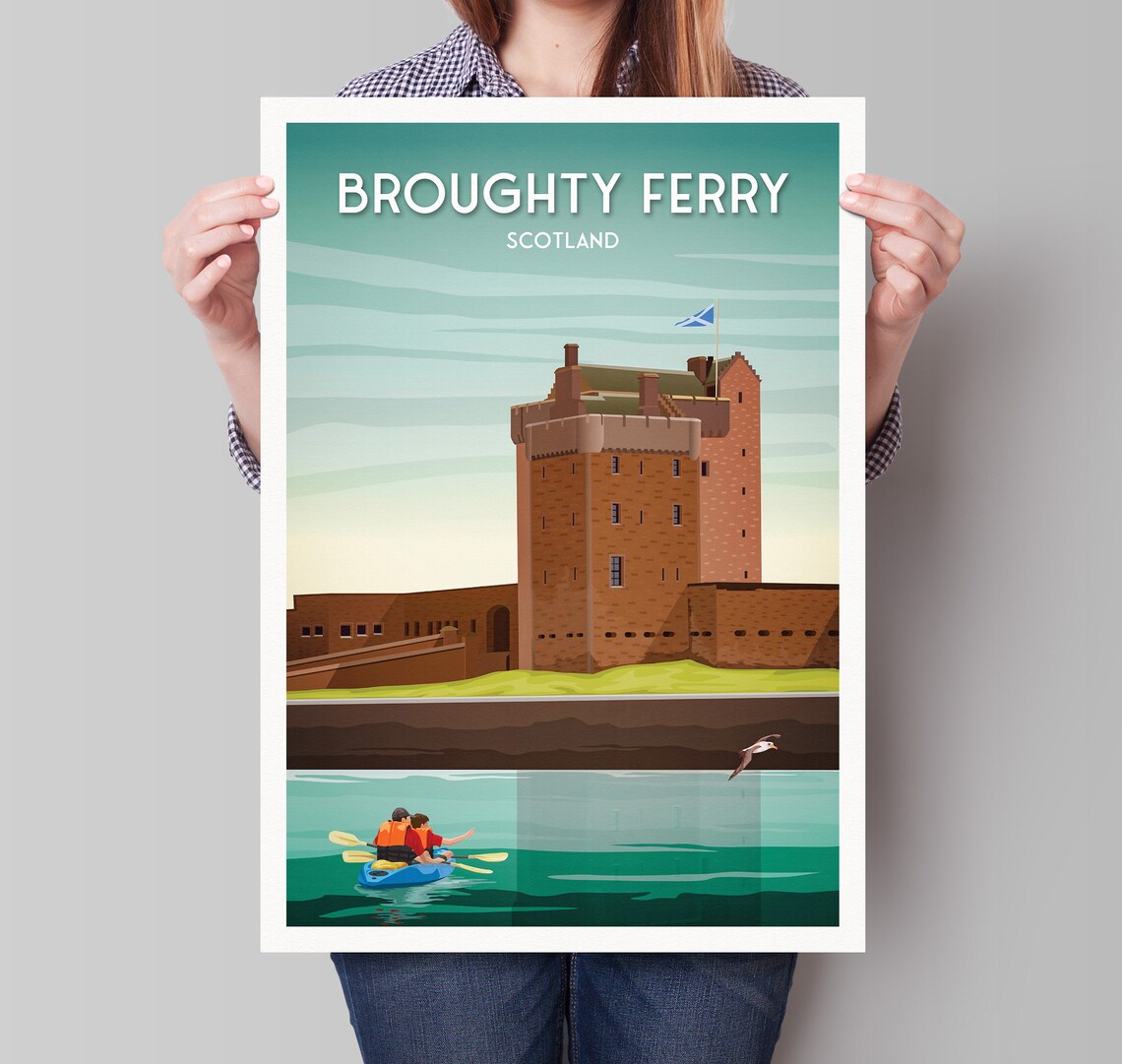 Broughty Ferry Castle Museum Dundee Travel Poster