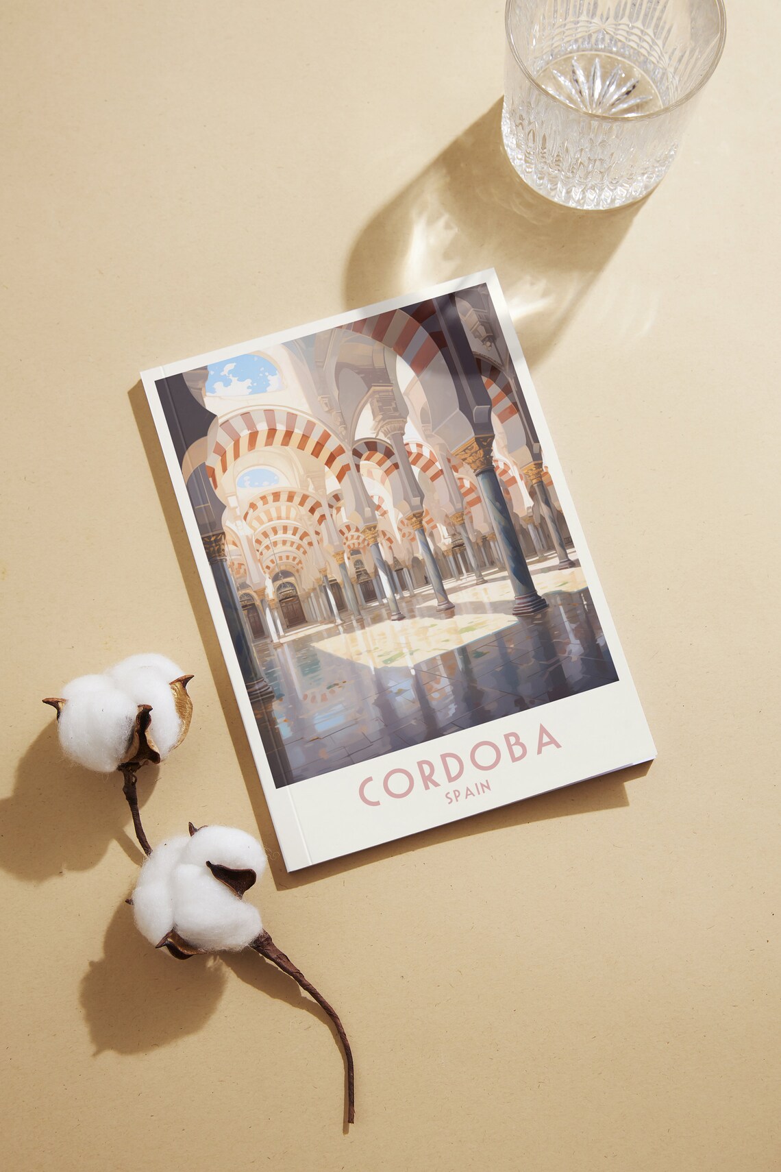 Cordoba Spain Mezquita Cathedral Arches Interior Travel Poster - Image 2