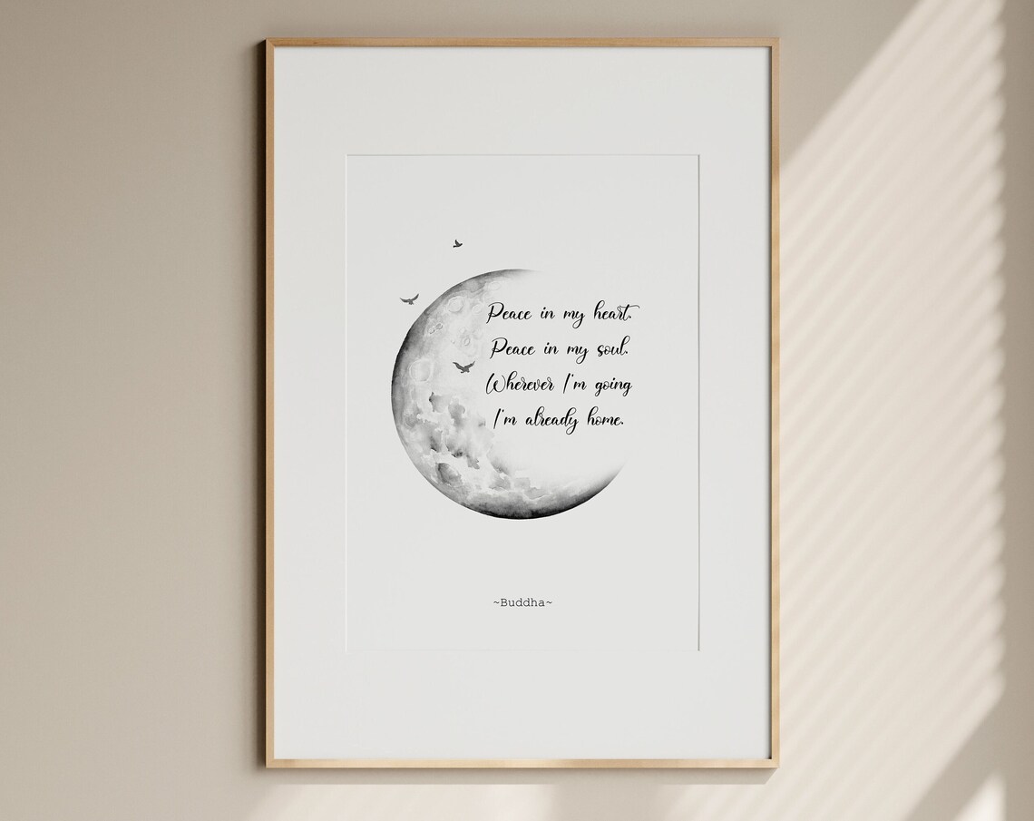 Buddha Zen Quote Art Print, Spiritual Wellness - Image 3