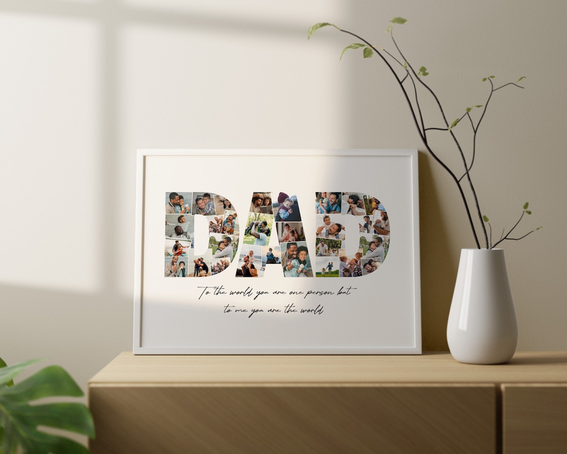 Dad Photo Collage - Personalized Gift - Image 3