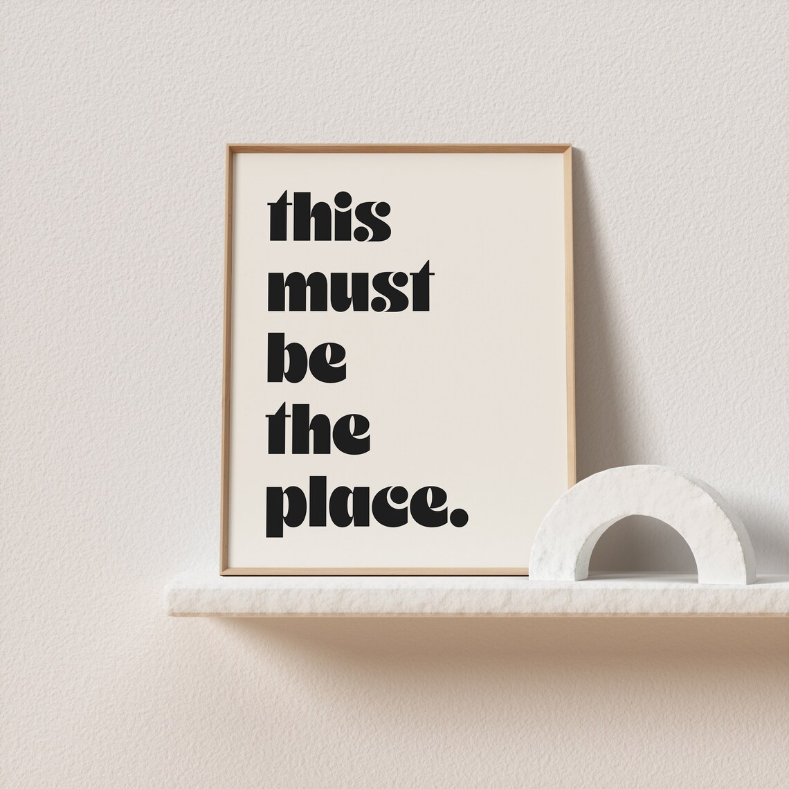 This Must Be The Place Typography Wall Art Print - Image 2