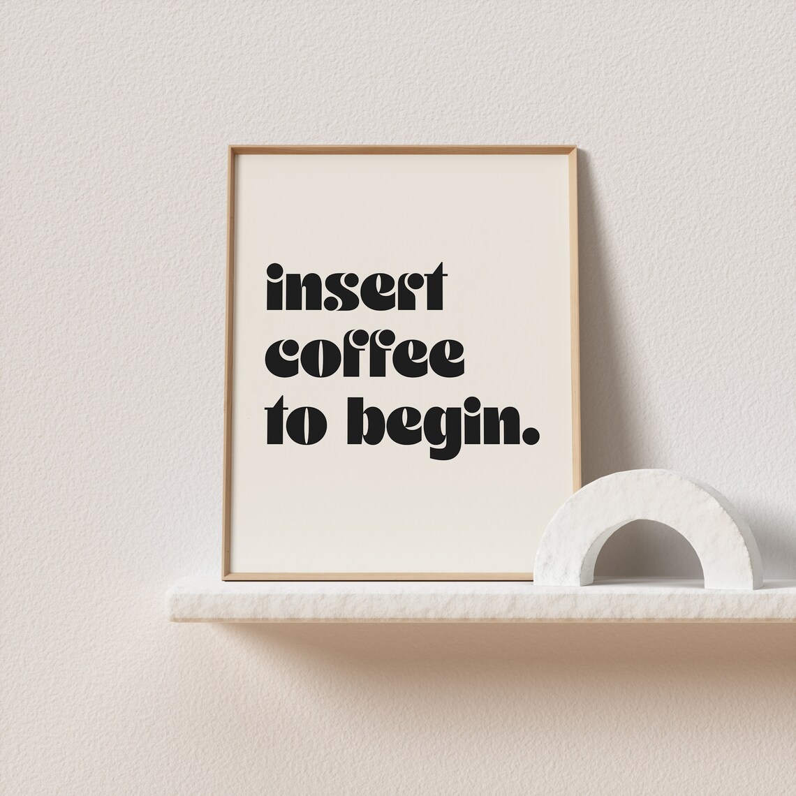 Retro Coffee Poster Print, Vintage Typography - Image 2