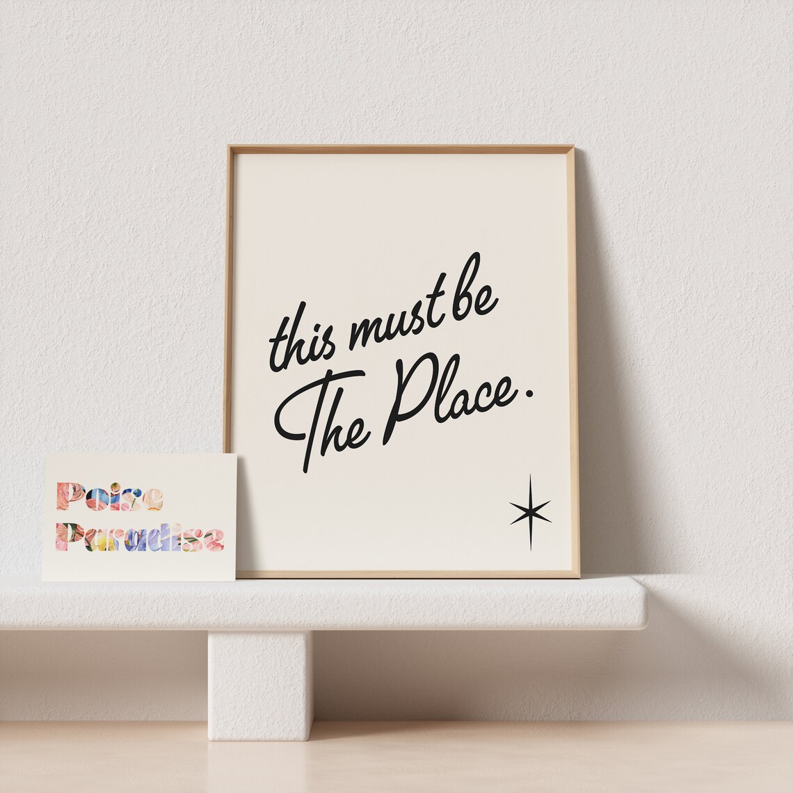 This Must Be The Place Retro Typography Art Print - Image 4