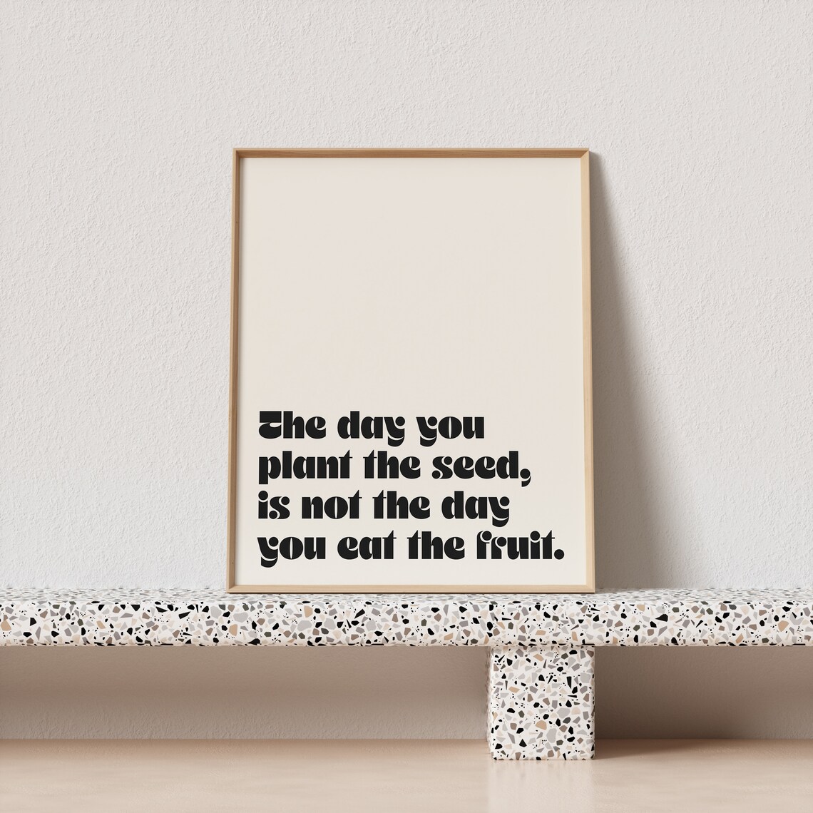 The Day You Plant The Seed Retro Typography Art Print - Image 2