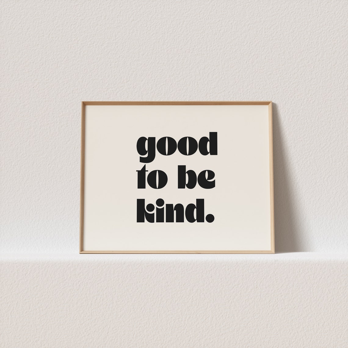 Good To Be Kind Retro Bold Typography Poster For Classrooms And Homes