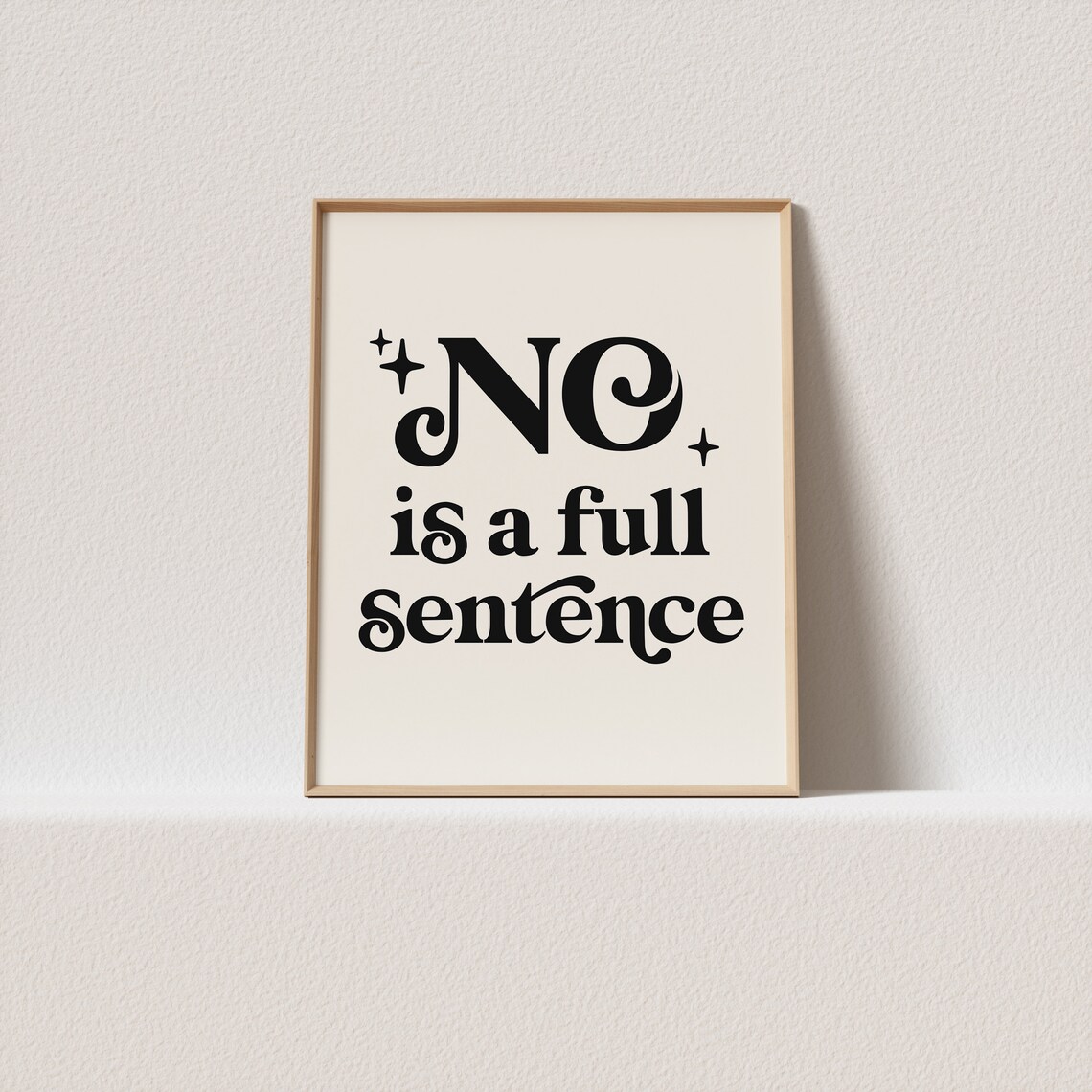 Retro Typography Poster, Gallery Wall Art Print