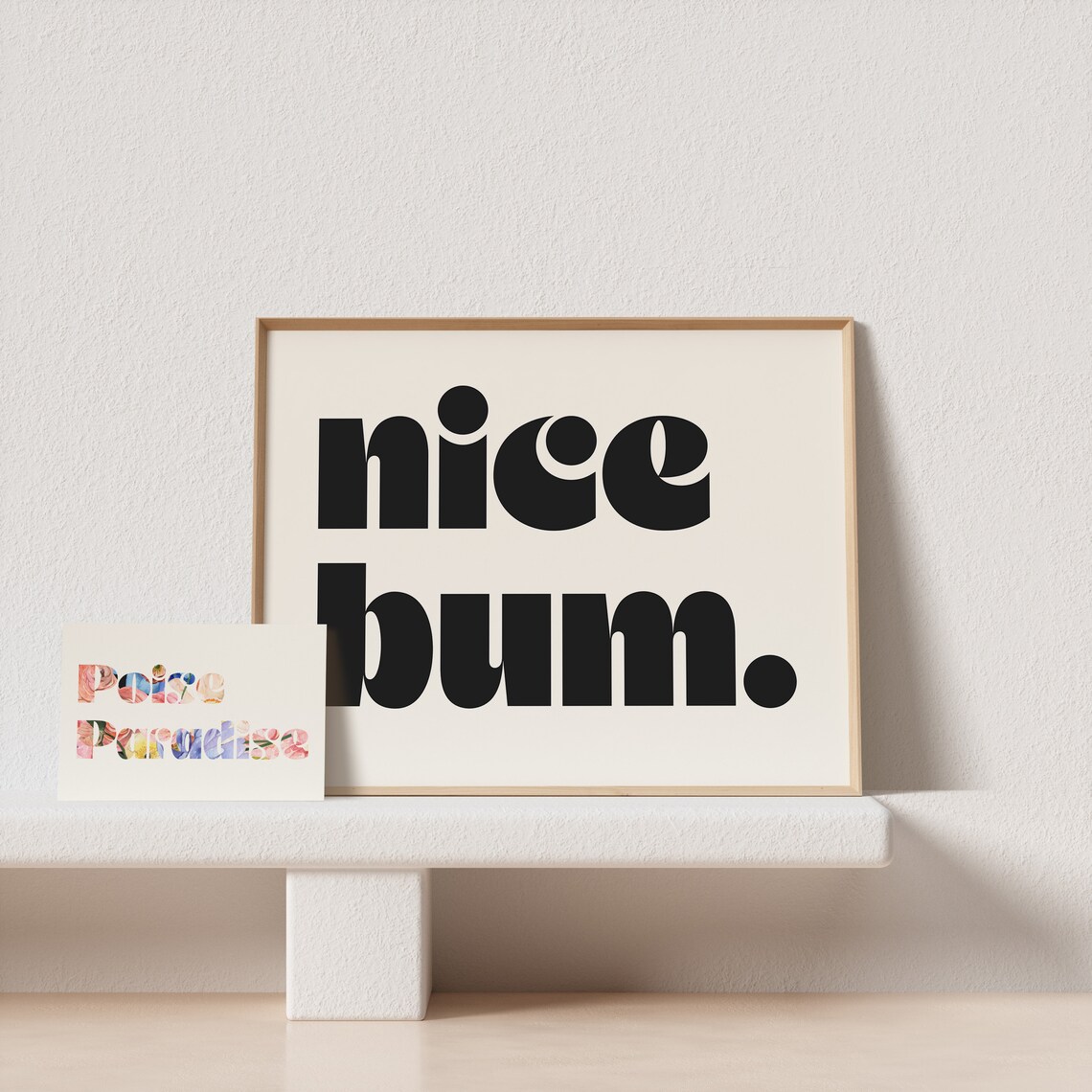 Nice Bum Retro Mid-Century Poster, Bathroom Decor - Image 4