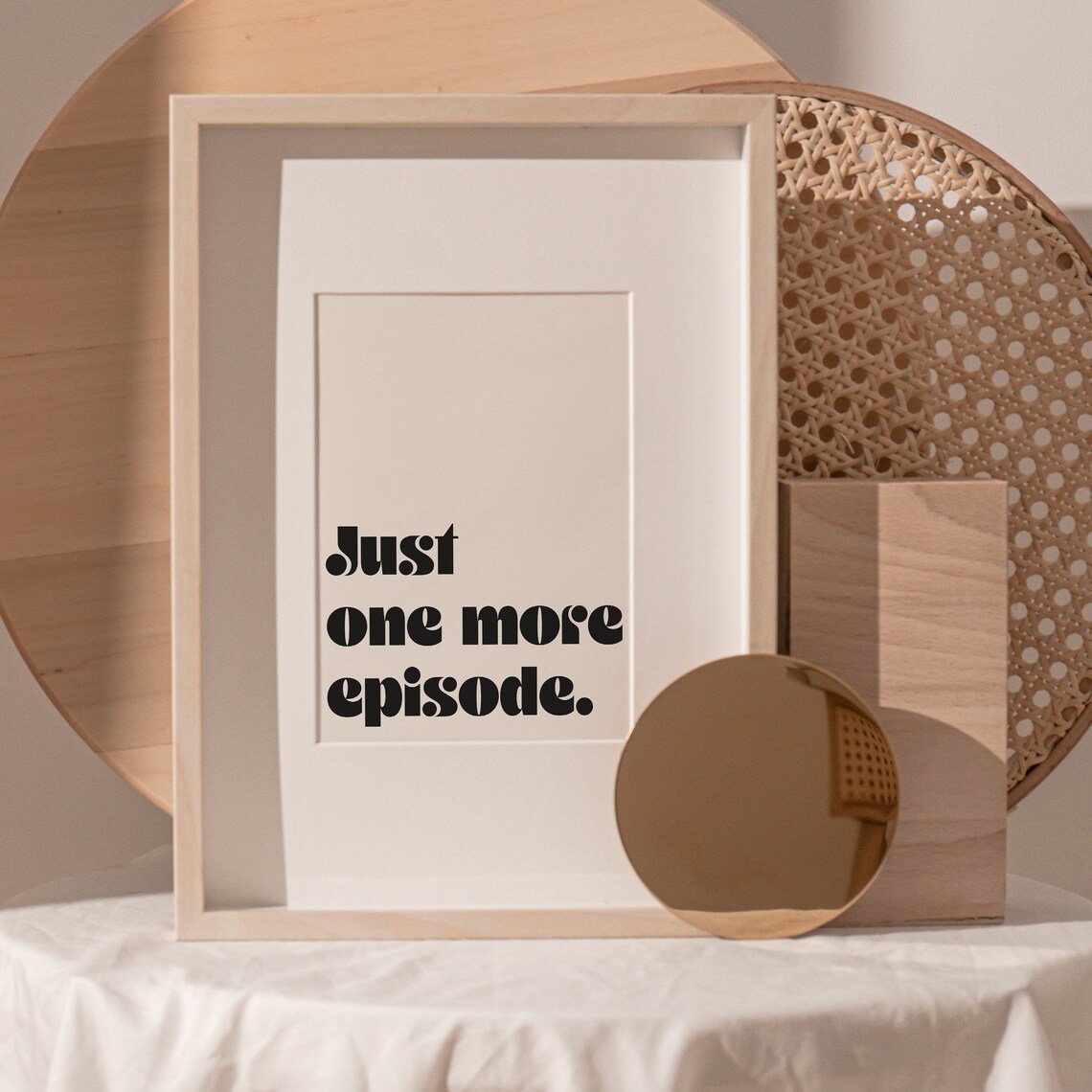 Just One More Episode Retro Typography Art Print - Image 4