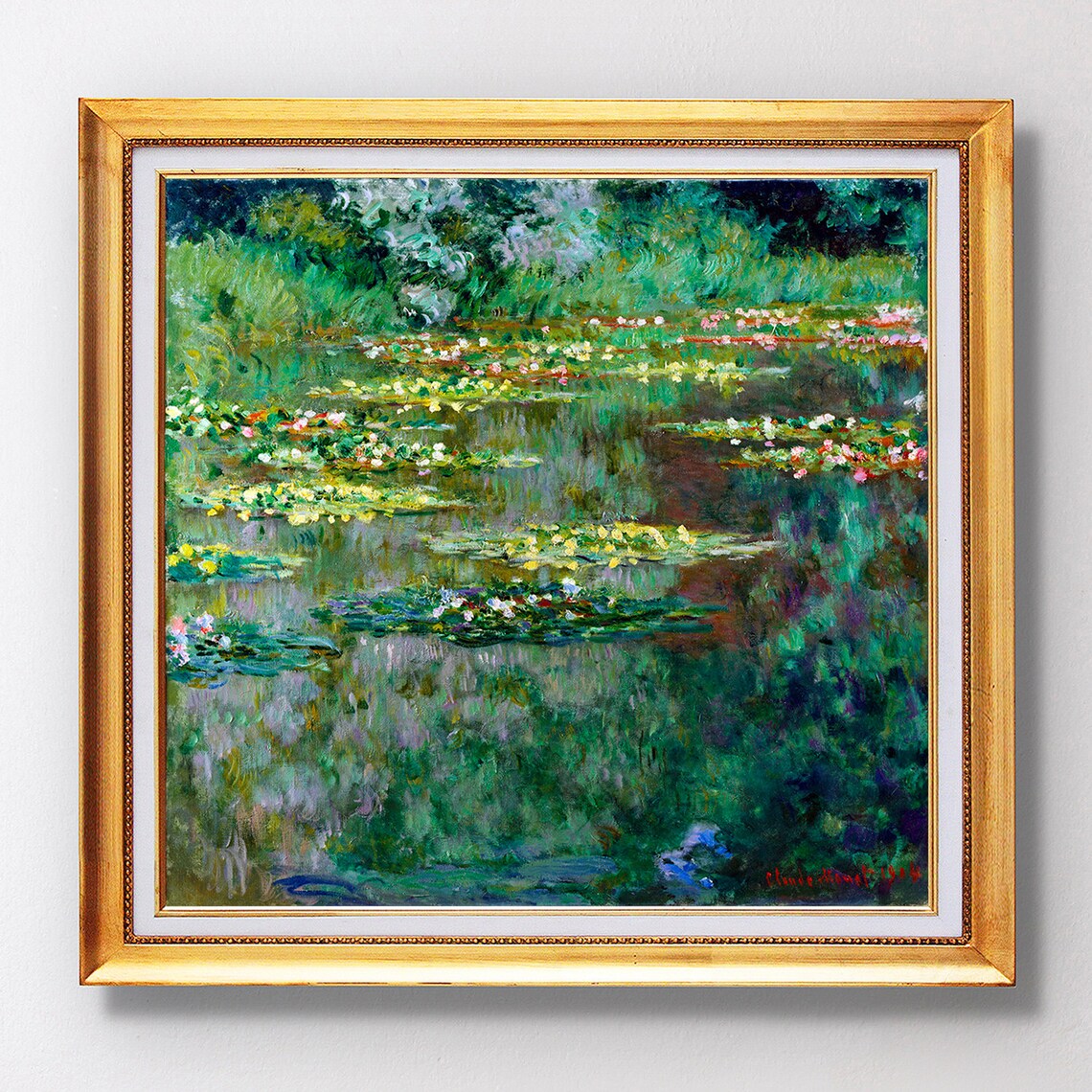 Claude Monet Le Bassin Des Nympheas Fine Art Glice 1904 Sku 0169