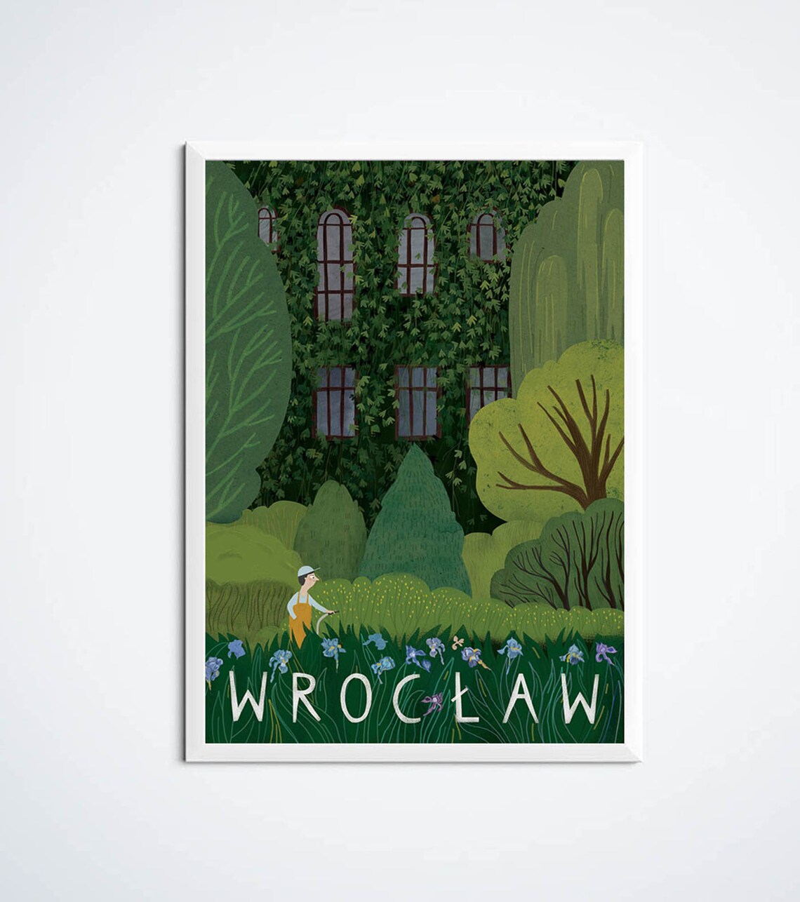 Wrocaw Poland Vintage Travel Poster, Botanic Garden - Image 2