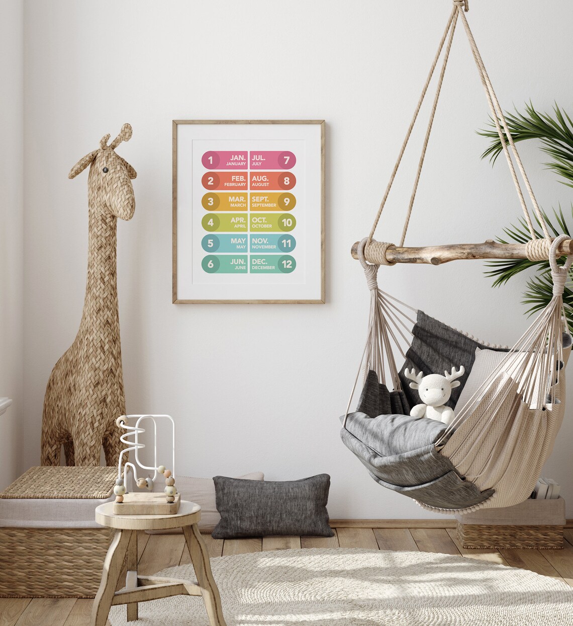 Months of the Year Poster, Tropical Pastel Learning - Image 5