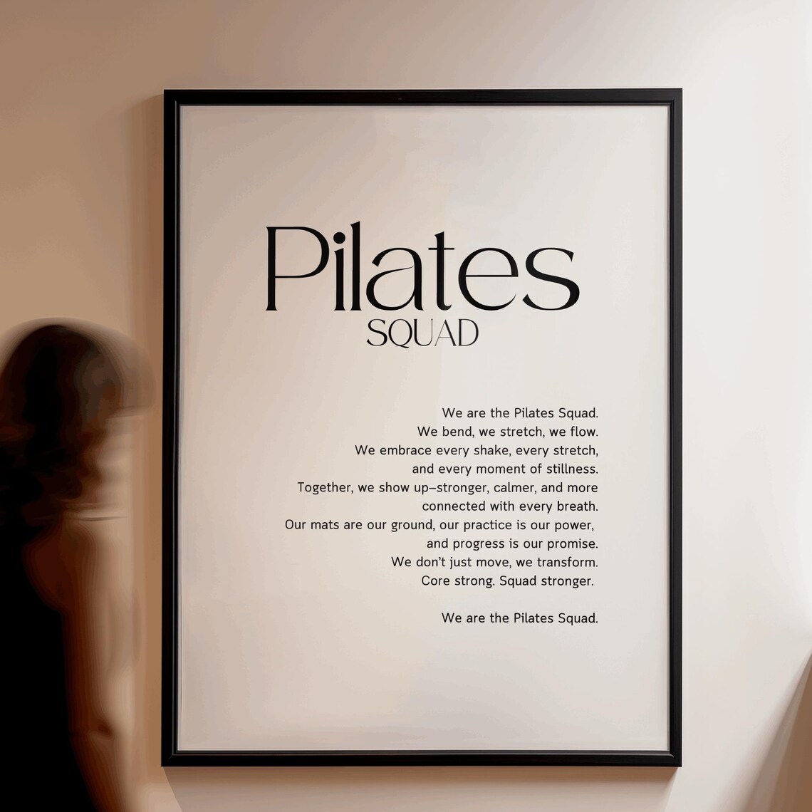 Pilates Squad Pledge - Pilates Studio Decor Poster