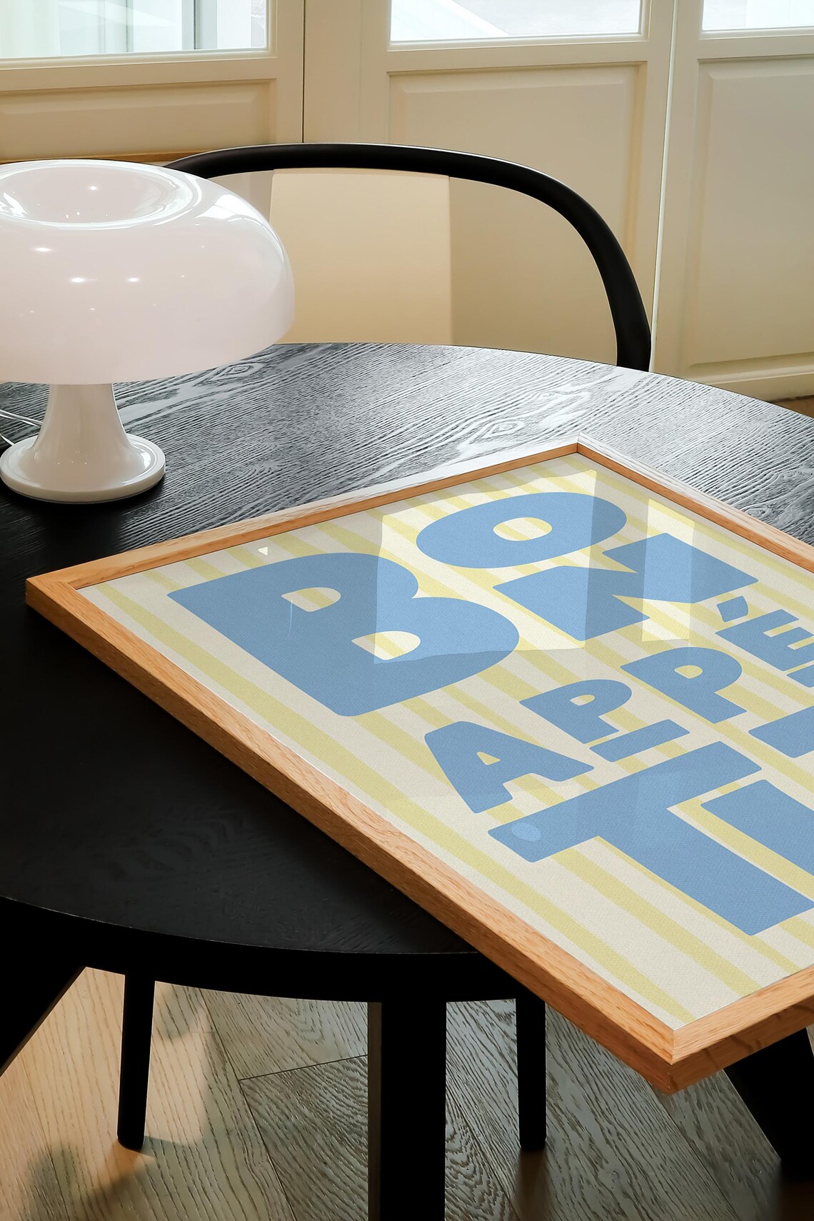 Bon Appetit Quote Art Print, French Kitchen Decor - Image 4