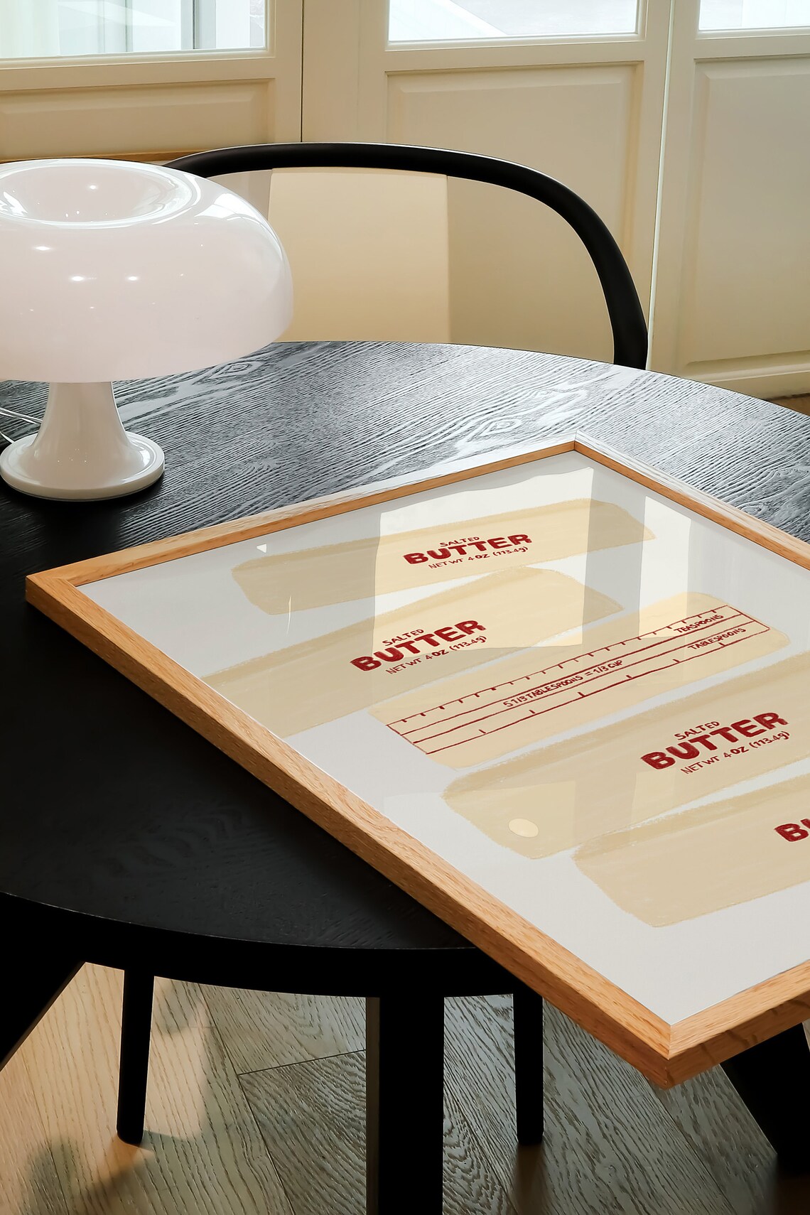 Butter Art Print, Minimalist Kitchen Food Illustration - Image 3