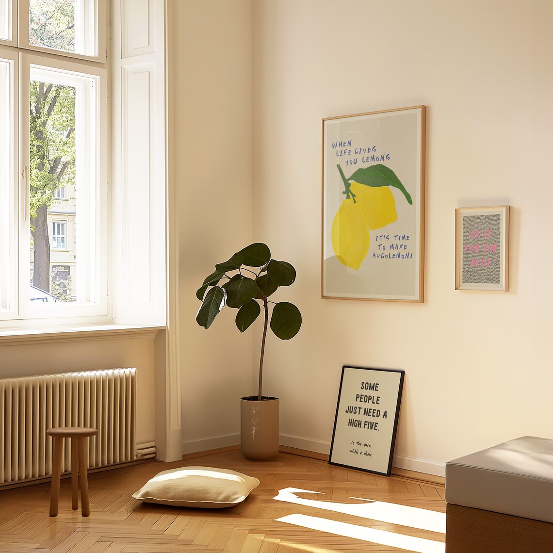 When Life Gives You Lemons, Retro Kitchen Art Print - Image 3