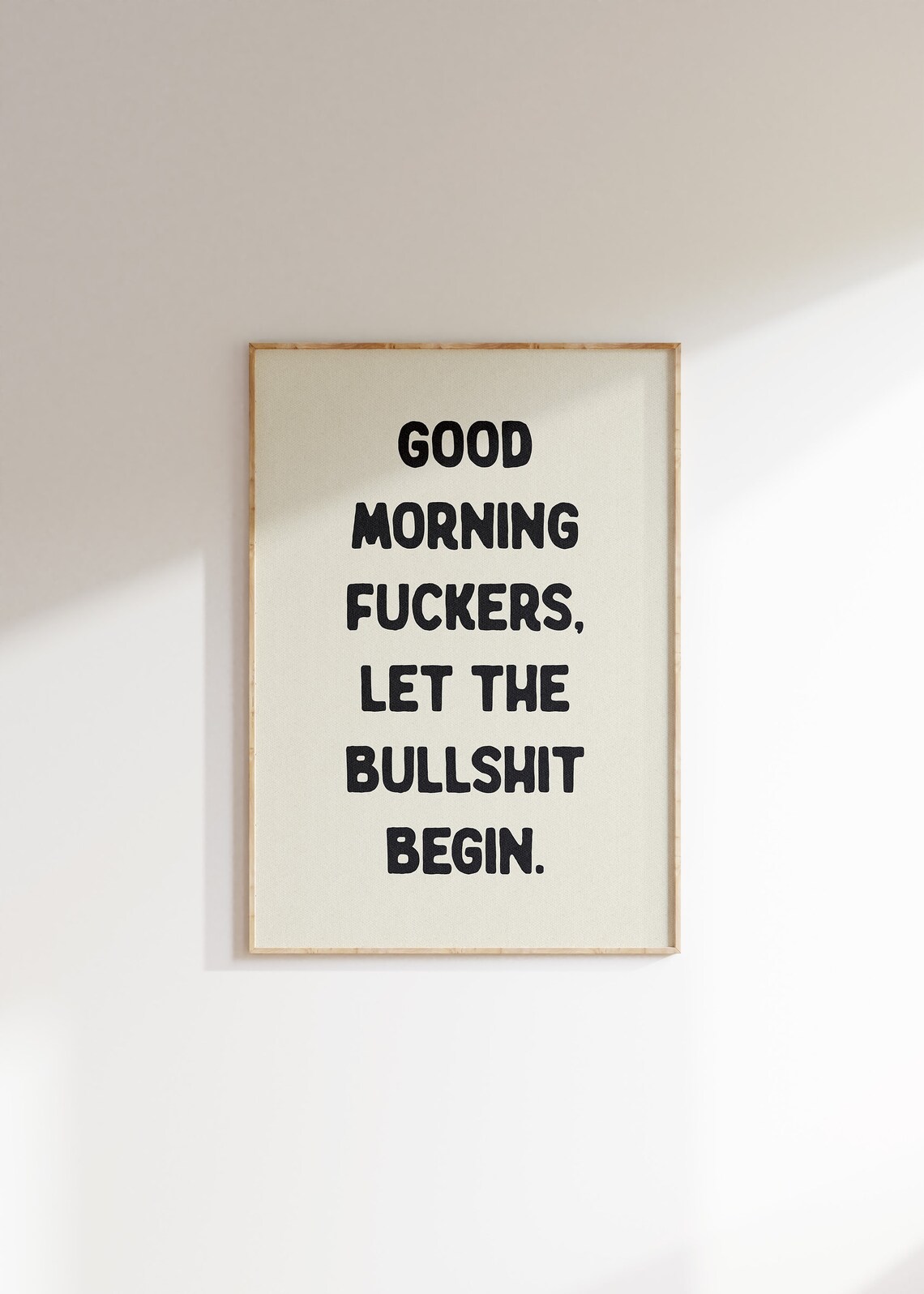 Good Morning Fuckers Funny Rude Bathroom Poster - Image 4