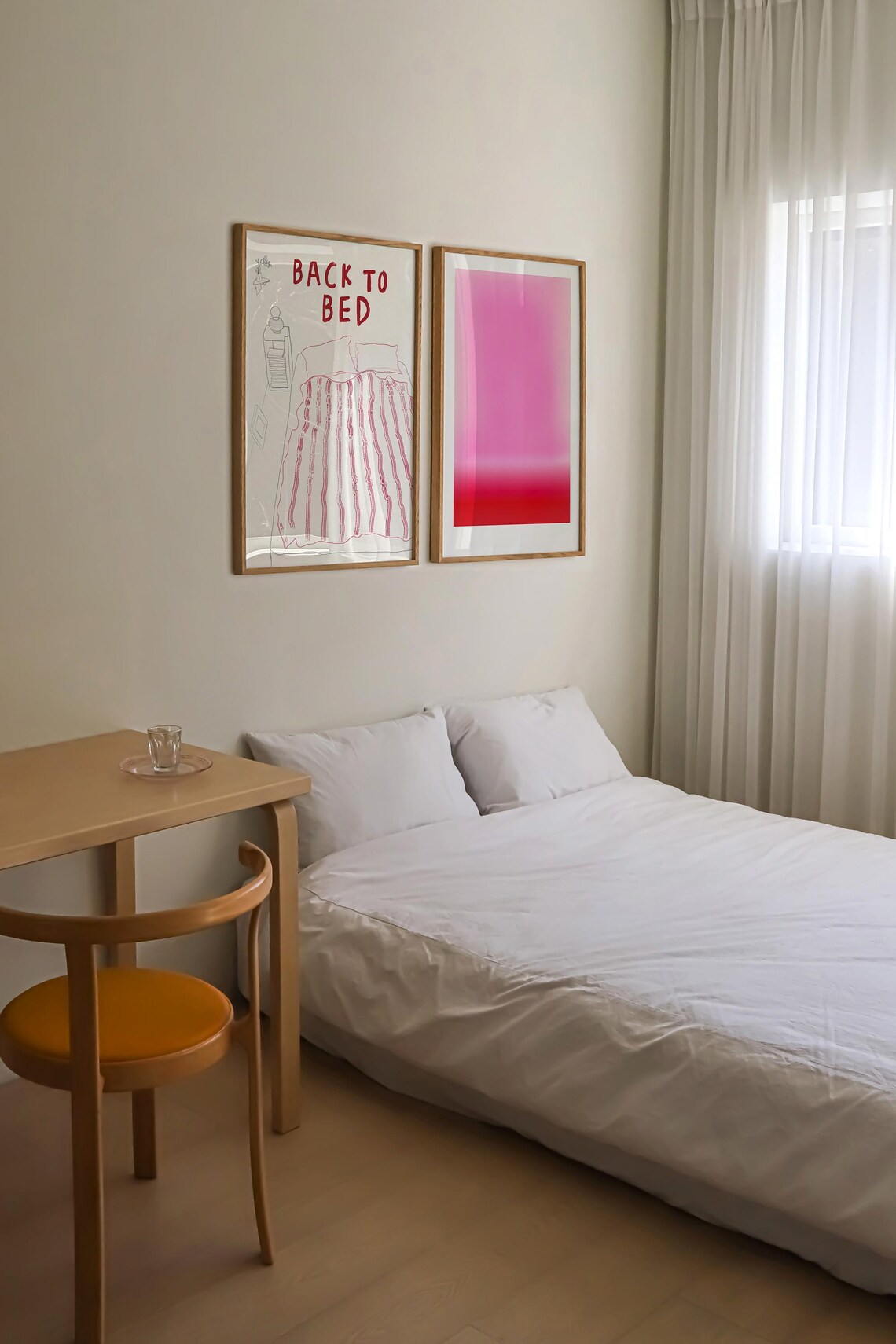 Back To Bed Bed Print, Mid Century Modern Line - Image 3