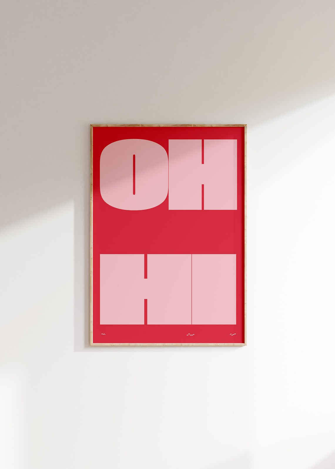 Oh Hi Typography Poster, Retro Welcome Print - Image 4