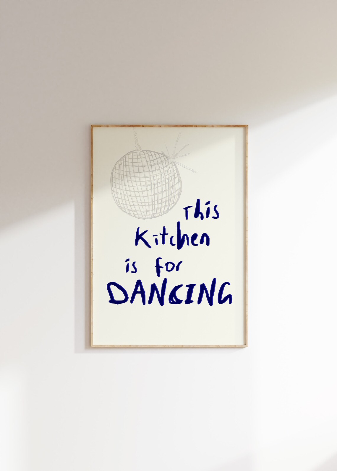 This Kitchen Is For Dancing Retro Disco Ball Print - Image 4
