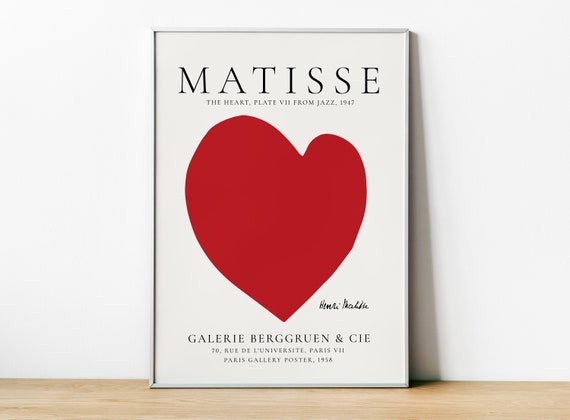 Henri Matisse The Heart, Mid-Century Modern Poster