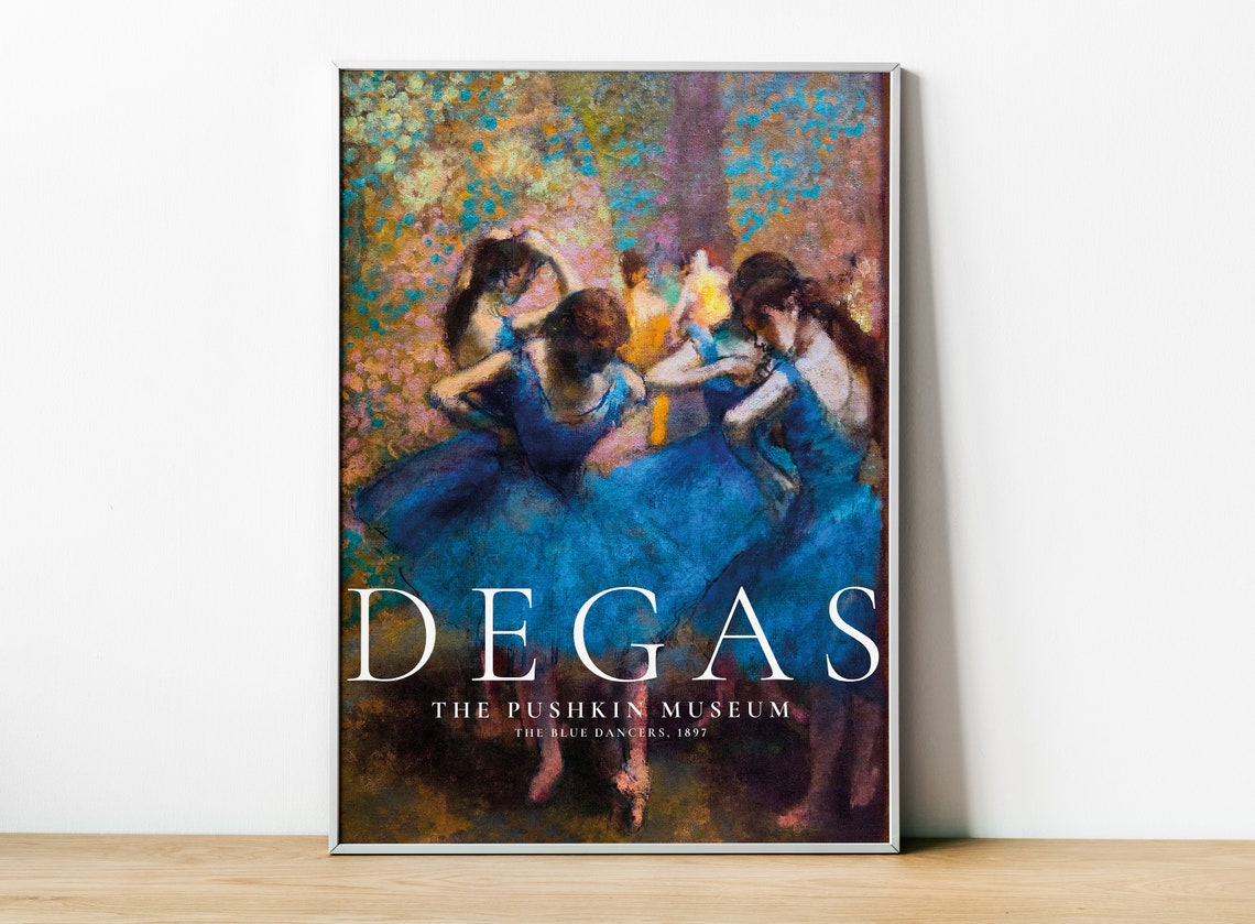 Edgar Degas, The Blue Dancers Art Print