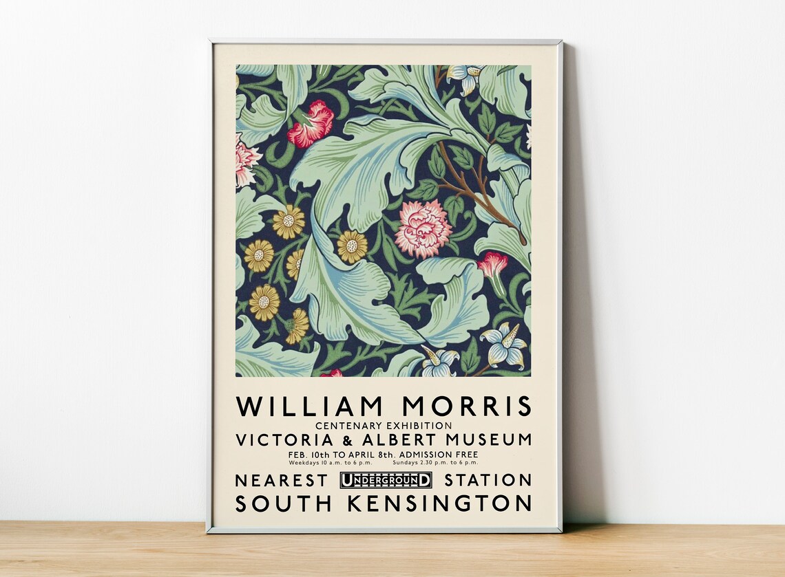 William Morris Exhibition - V&A Museum Poster