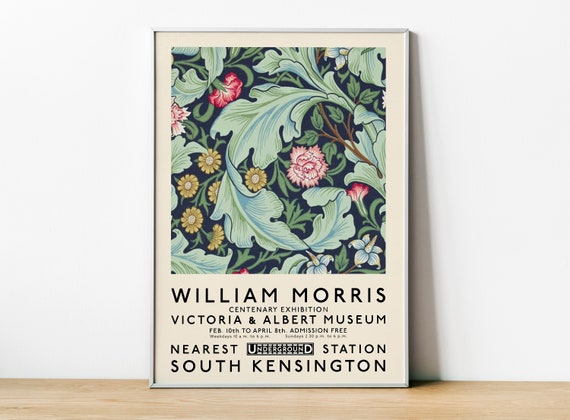 William Morris Exhibition - V&A Museum Poster