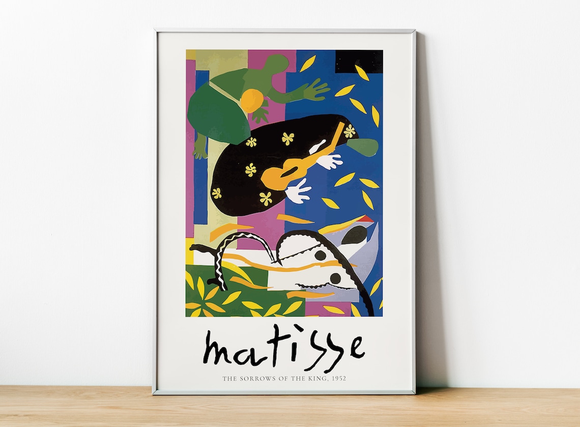 The Sorrows Of The King, Matisse Art Print