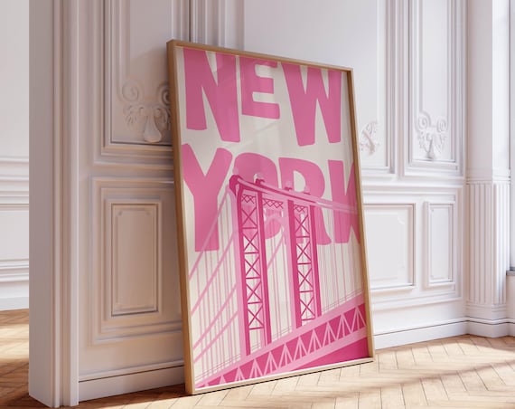 New York Vintage NYC Retro City Poster
