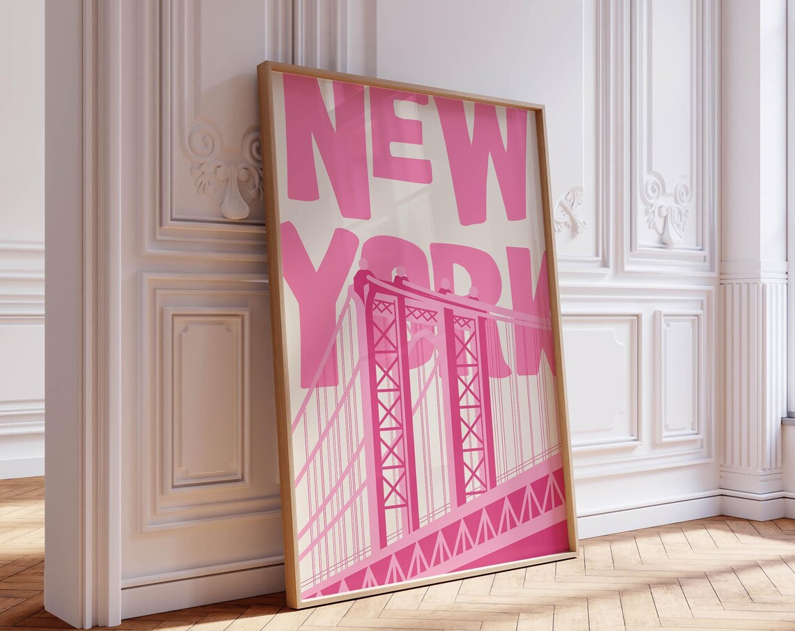 New York Vintage NYC Retro City Poster