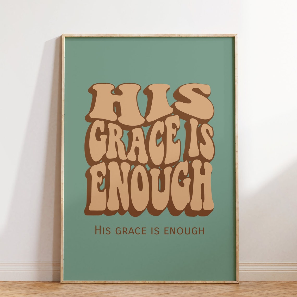 Retro Christian Wall Print Religious Print Christian Poster Bible Verse Wall Decor Scripture Art Christian Gift